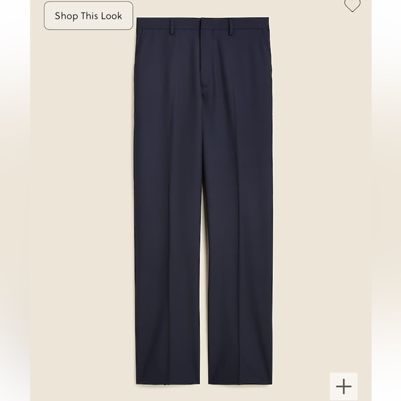 J crew deep navy Kenmare Relaxed-fit suit pant in Italian wool - Picture 4 of 6